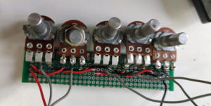 Conjunto de potenciómetros soldados