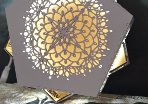 caja con led decorativa